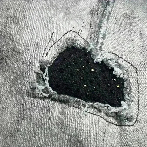 Raw X Mens Jeans Size 32x31 Skinny Fit Distressed Grunge Hip Hop B0061 - Picture 4 of 12